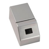 Aufbauschalter Finn Silber - Silberfarben, MODERN, Kunststoff (6,5/6/12cm) - Fackelmann