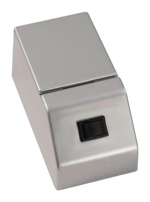 Aufbauschalter Silberfarben