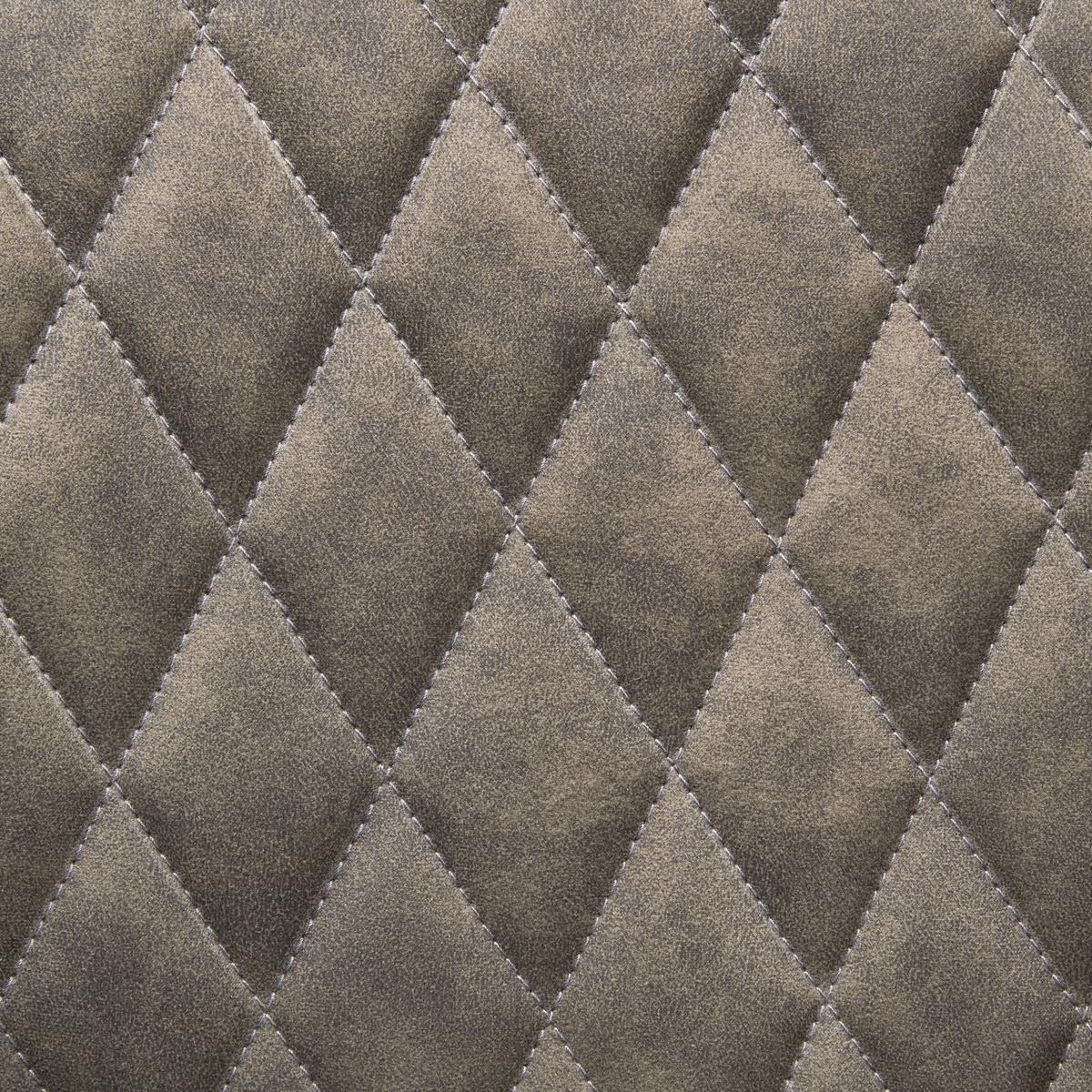 Barhocker Höhenverstellbar Mit Lehne Wanda Webstoff Grau - Schwarz/Grau, KONVENTIONELL, Textil/Metall (51/90-111/52cm) - MID.YOU