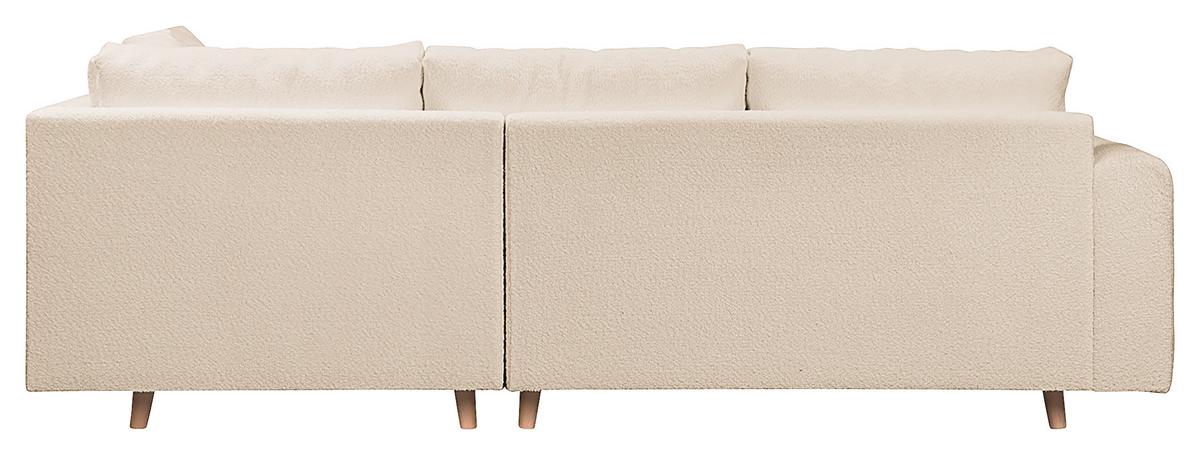 Ecksofa Ariella Weiß S: 231x161 Cm - Naturfarben/Weiß, Design, Textil (231/161cm) - Livetastic