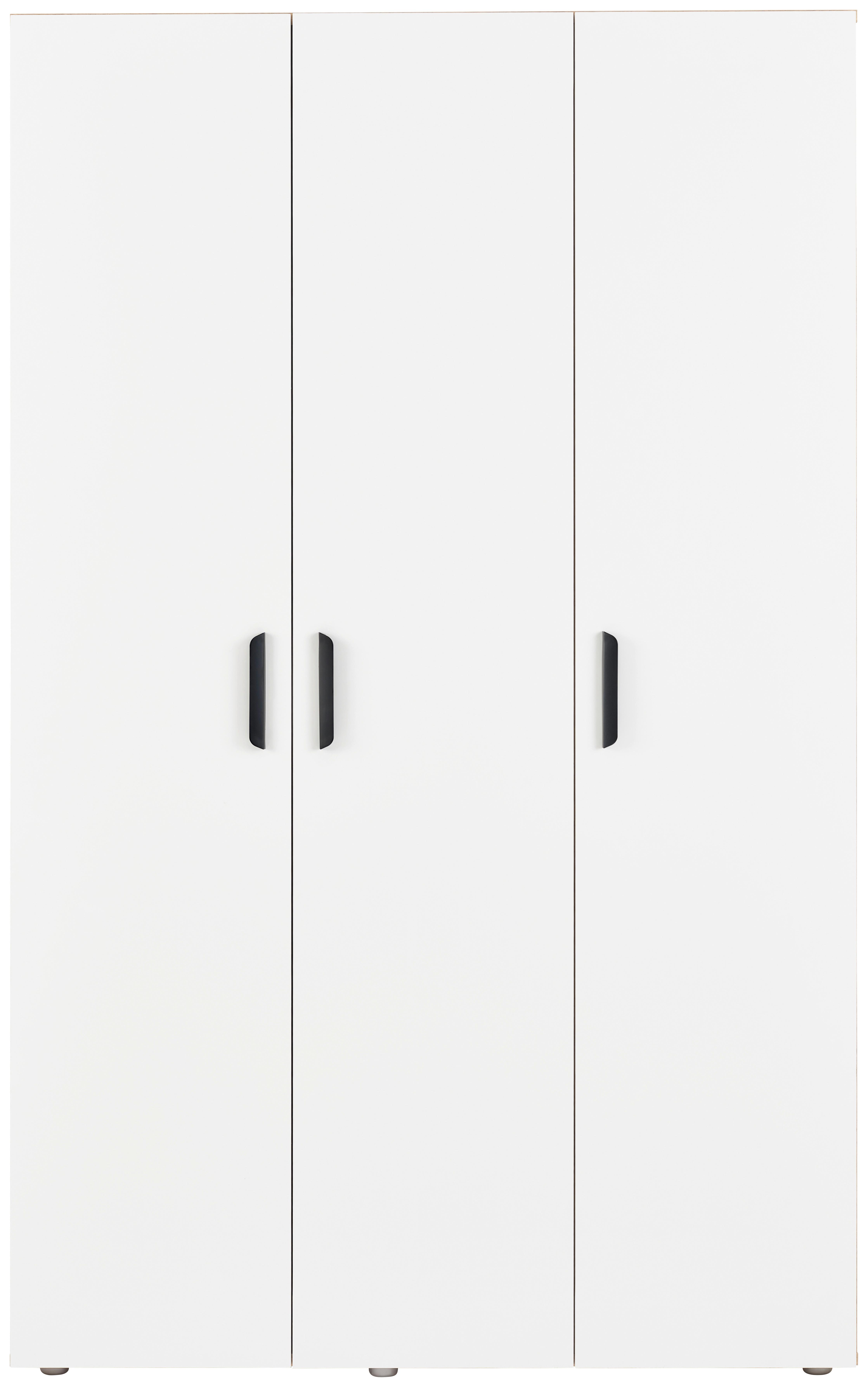 Kleiderschrank Basic Two 3D - Weiß/Eiche Artisan, KONVENTIONELL, Holzwerkstoff (110,7/179/51,9cm)