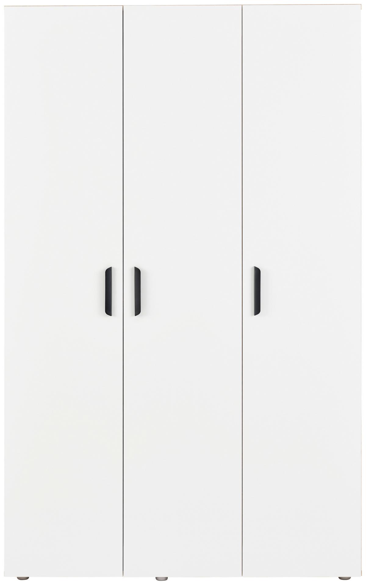 Ruhásszekrény Basic Two 3d 110,7/179 Cm - Artisan tölgy/fehér, Konventionell, faalapú anyag (110,7/179/51,9cm)