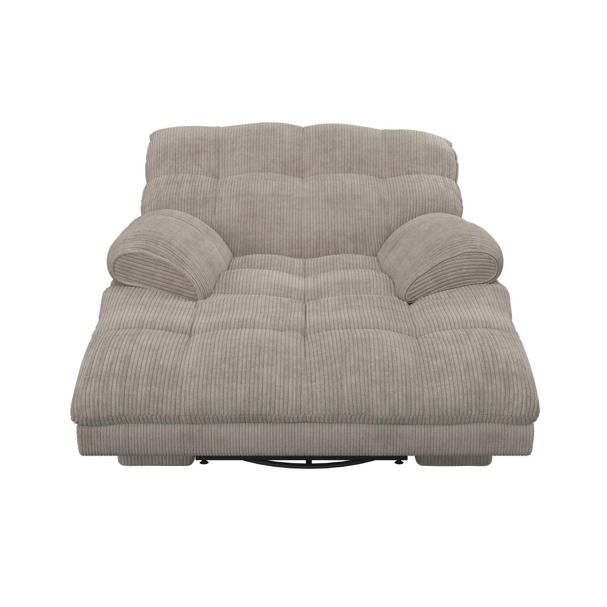 Relaxačné kreslo NATALIE, sivá - čierna/sivá, Modern, kov/drevo (98/94/106cm) - Bessagi Home