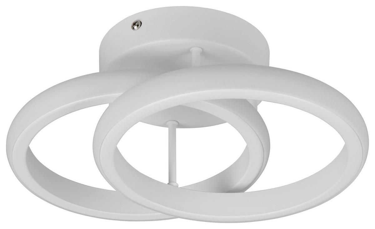 Led-deckenleuchte, 4000k Denise - Weiß, Basics, Kunststoff/Metall (26,5/18,5/10,5cm) - Luca Bessoni