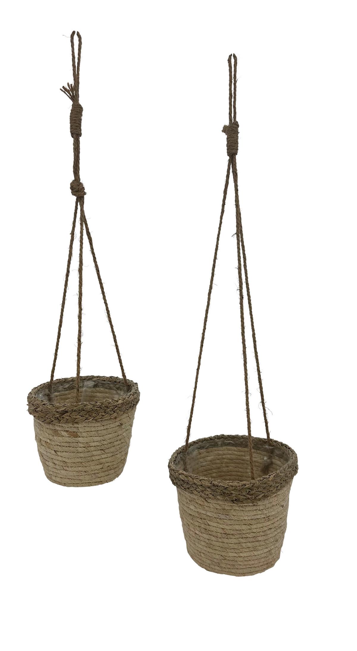 Květináč BELINDA - hnědá, Konvenční, přírodní materiály (22/18cm) - Mömax