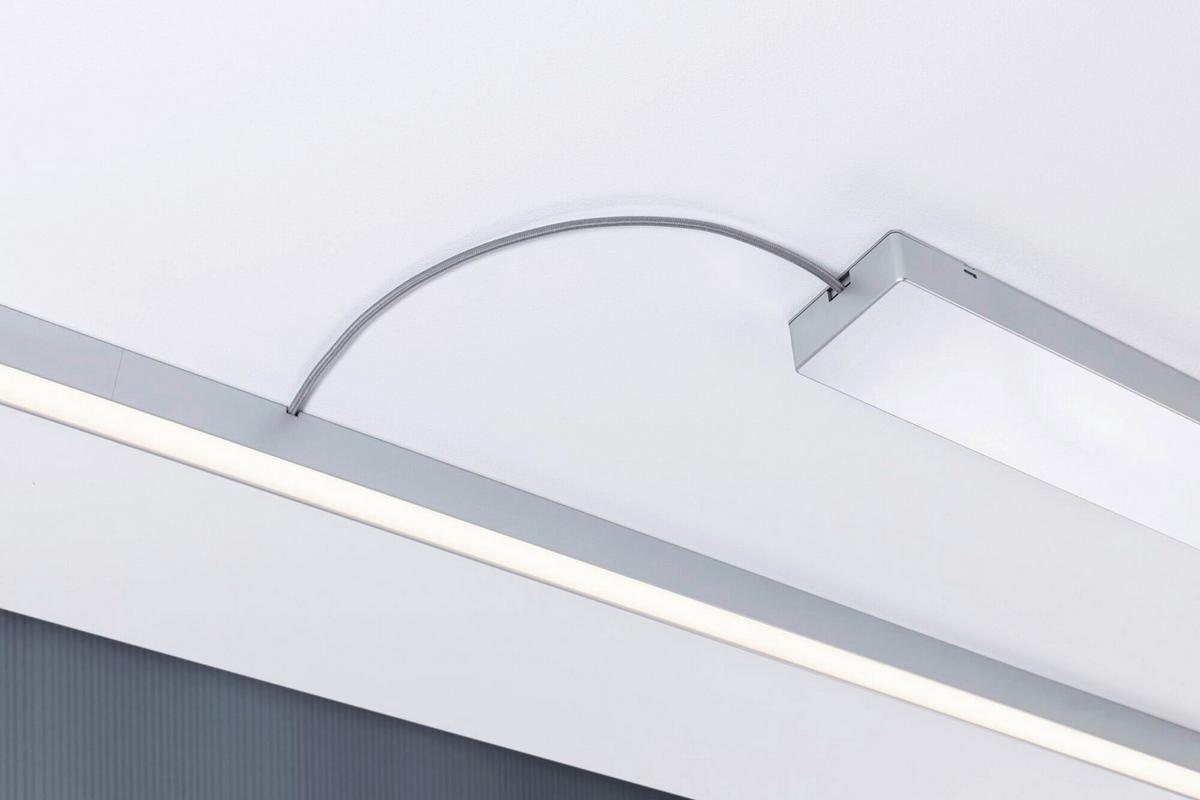 Schienensystem-einspeiser Linion Chromfarben B: 10 Cm - Chromfarben, Basics, Kunststoff (36,5/10/4cm) - Paulmann