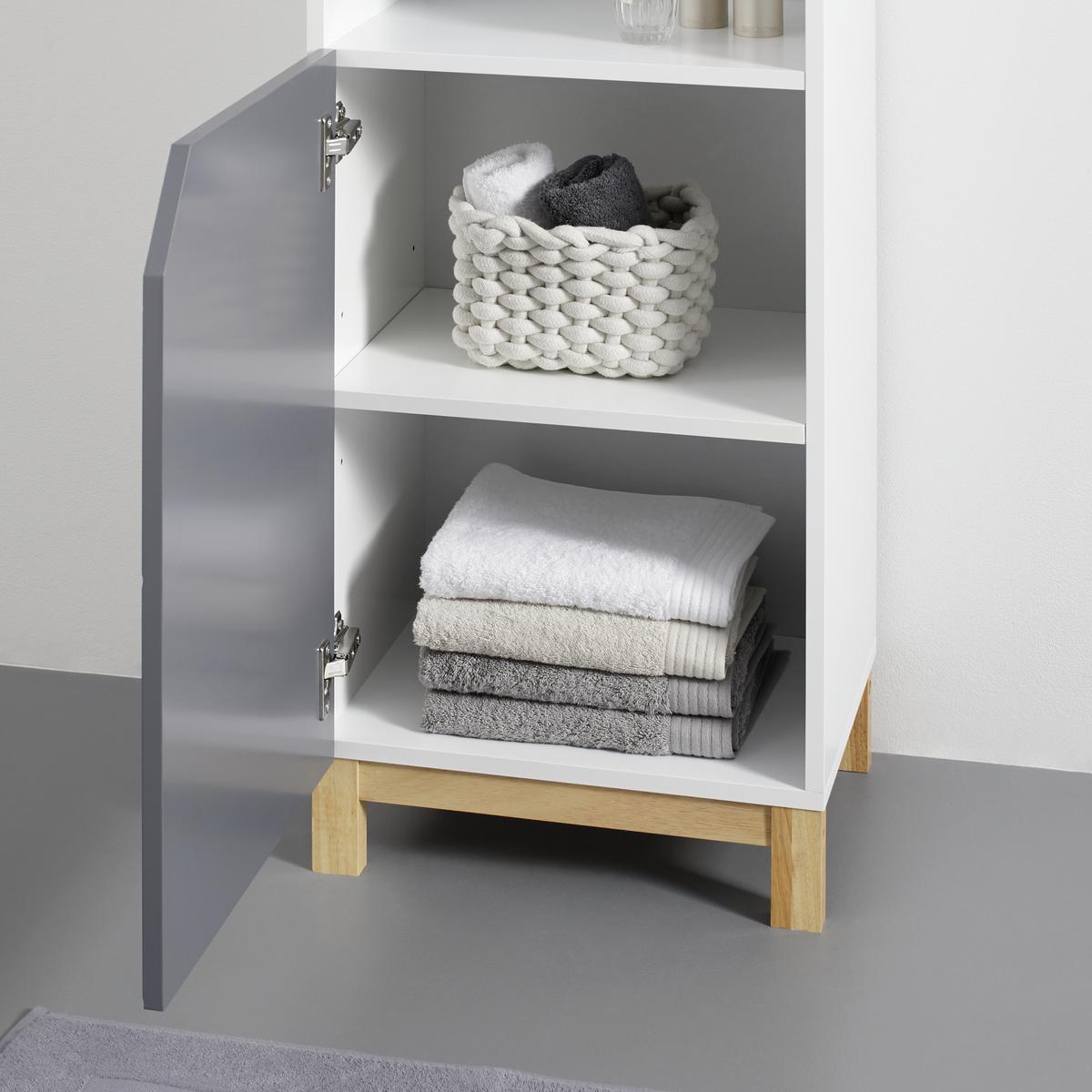 Spodná skrinka ROCCO - sivá/biela, Modern, drevo (42,6/90/35cm) - Bessagi Home