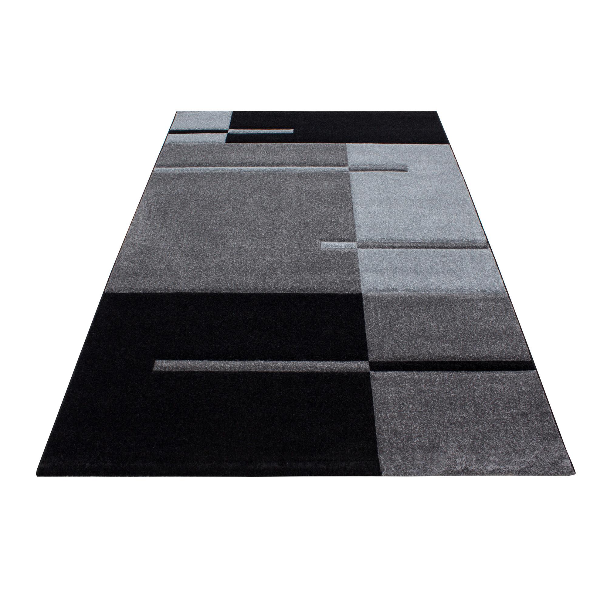 Teppich Läufer Grau Hawaii 80x300 cm - Grau, KONVENTIONELL, Textil (80/300cm)