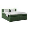 Boxspringbett Mira 1 - Dunkelgrün, Basics, Holz/Kunststoff (180/200cm)