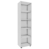 Regál Ulas š: 49 cm, bílý - bílá/černá, Moderní, kompozitní dřevo/plast (49/178/32cm) - MID.YOU