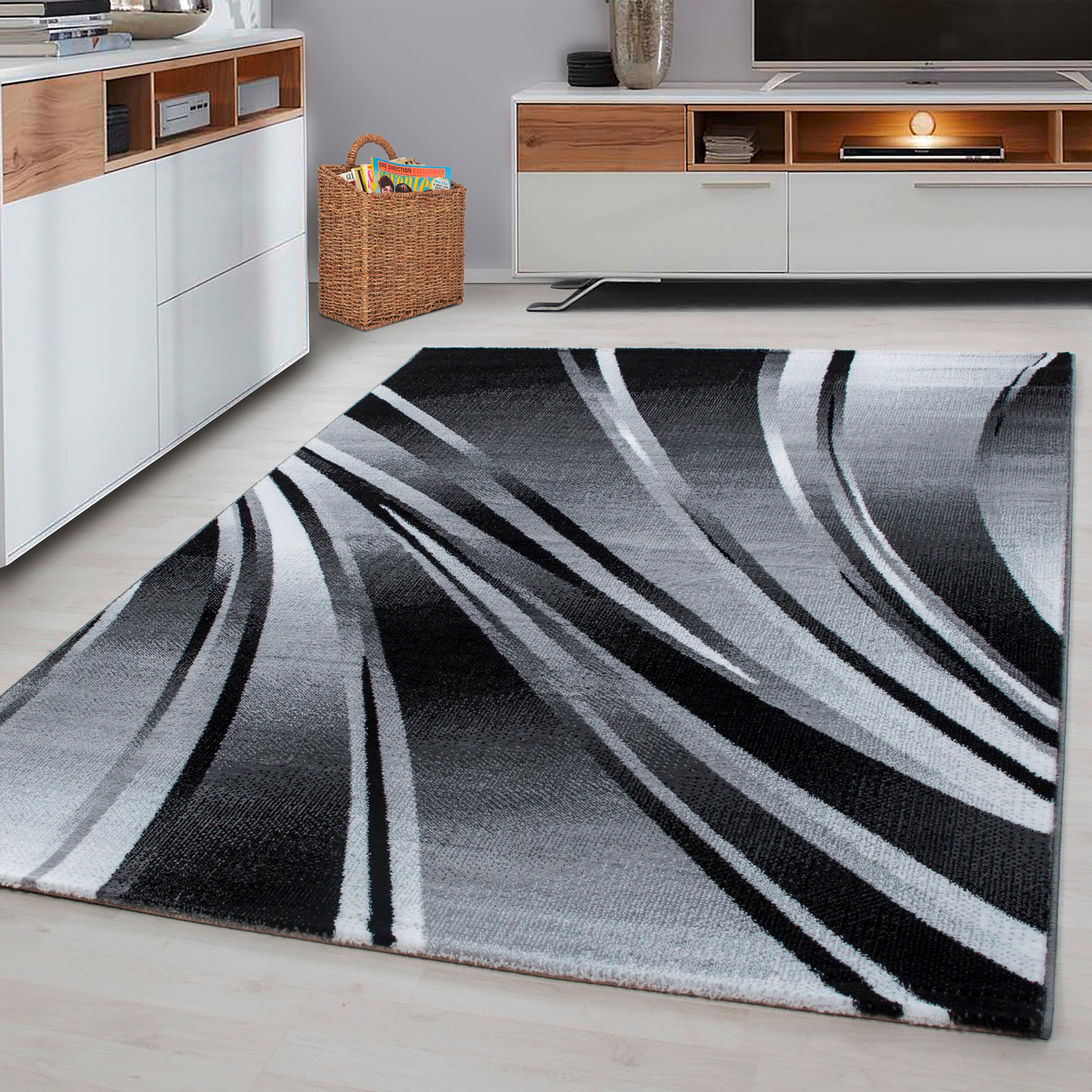 Flachwebteppich Parma - Schwarz, Design, Textil (280/370cm) - Novel