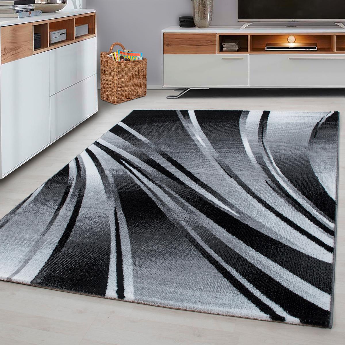 Flachwebteppich Parma - Schwarz, Design, Textil (280/370cm) - Novel