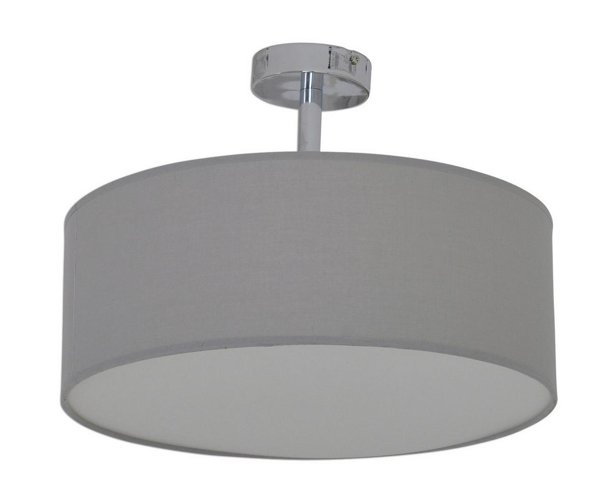 Deckenleuchte New York Ø 40 Cm 3-Flamming Mit Textilschirm - Grau, Design, Textil/Metall (40/24cm) - Näve