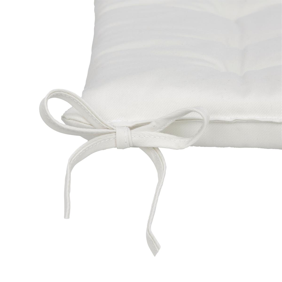 PODSEDÁK LOLA - bílá, textil (40/40/4cm) - Mömax
