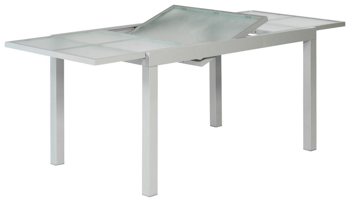 Gartenset Sorrento - Anthrazit/Silberfarben, MODERN, Textil/Metall - Gardenson