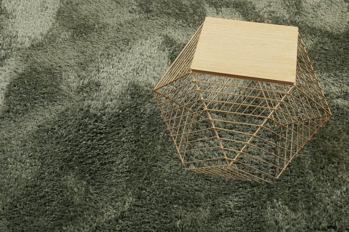 Hochflorteppich Yogi - Olivgrün, KONVENTIONELL, Textil (120cm) - Esprit