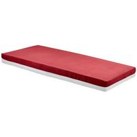 Taschenfederkernmatratze Enjoy Mia 90x200 H2 H: 17,5 cm - Rot/Weiß, Textil (90/200cm) - Primatex
