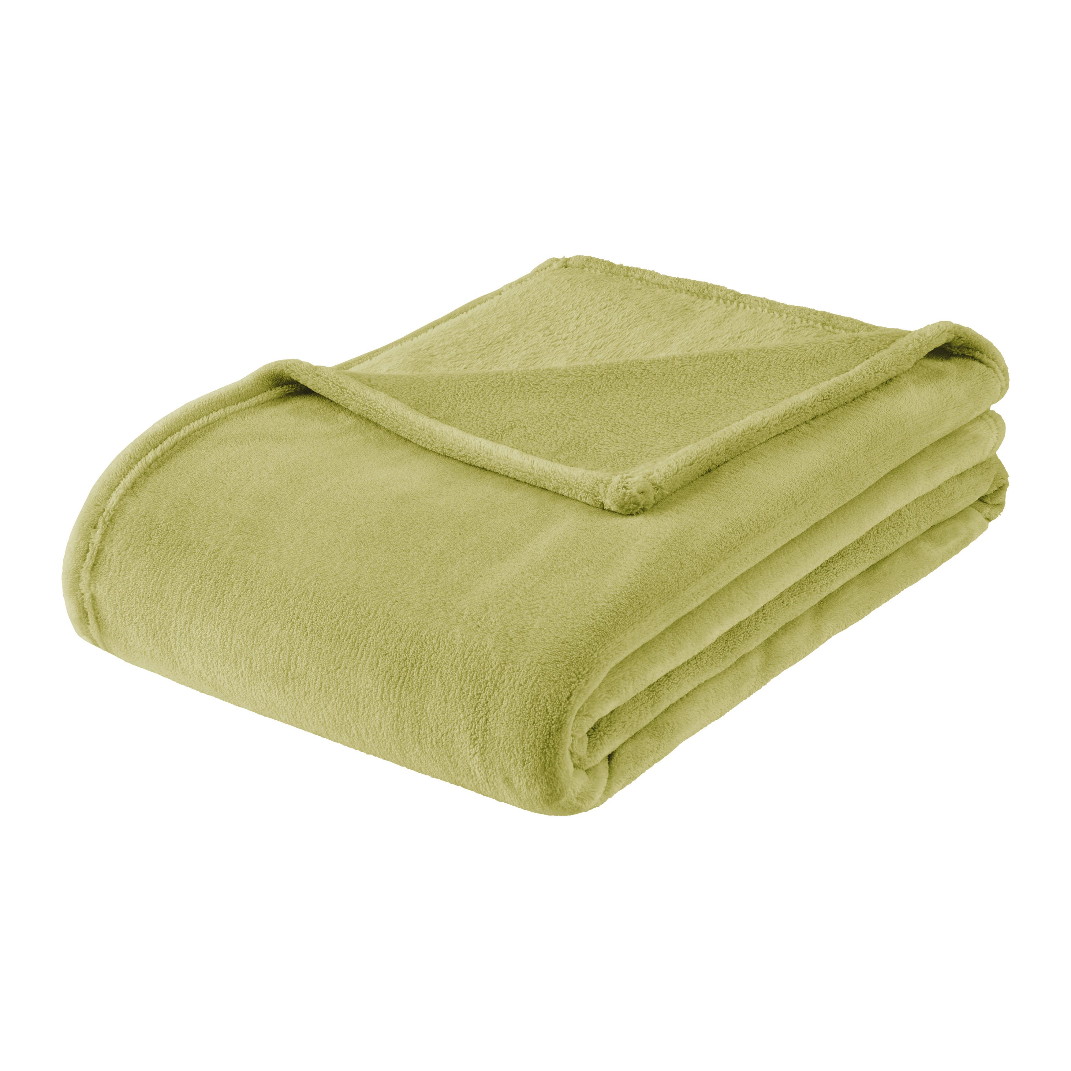 Mäkká deka Kuschelix, 140/200cm - olivovozelená, textil (140/200cm) - Modern Living