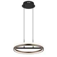 LED-Hängeleuchte 67179h - Klar/Dunkelgrau, Design, Kunststoff/Metall (39,7/150cm) - Globo