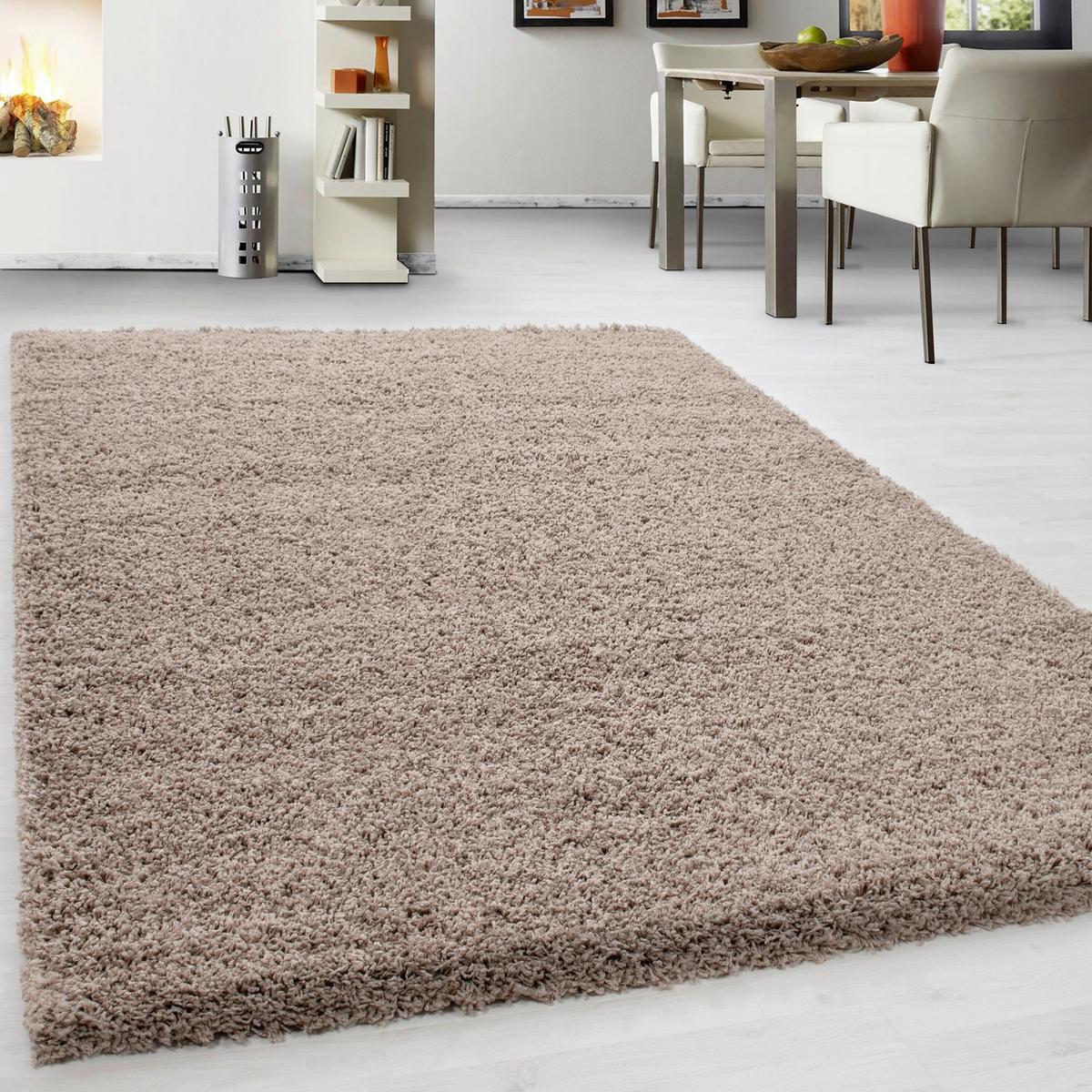 Hochflor Teppich Braun/Beige Life 80x150 cm - Beige/Braun, Trend, Textil (80/150cm) - Ayyildiz 