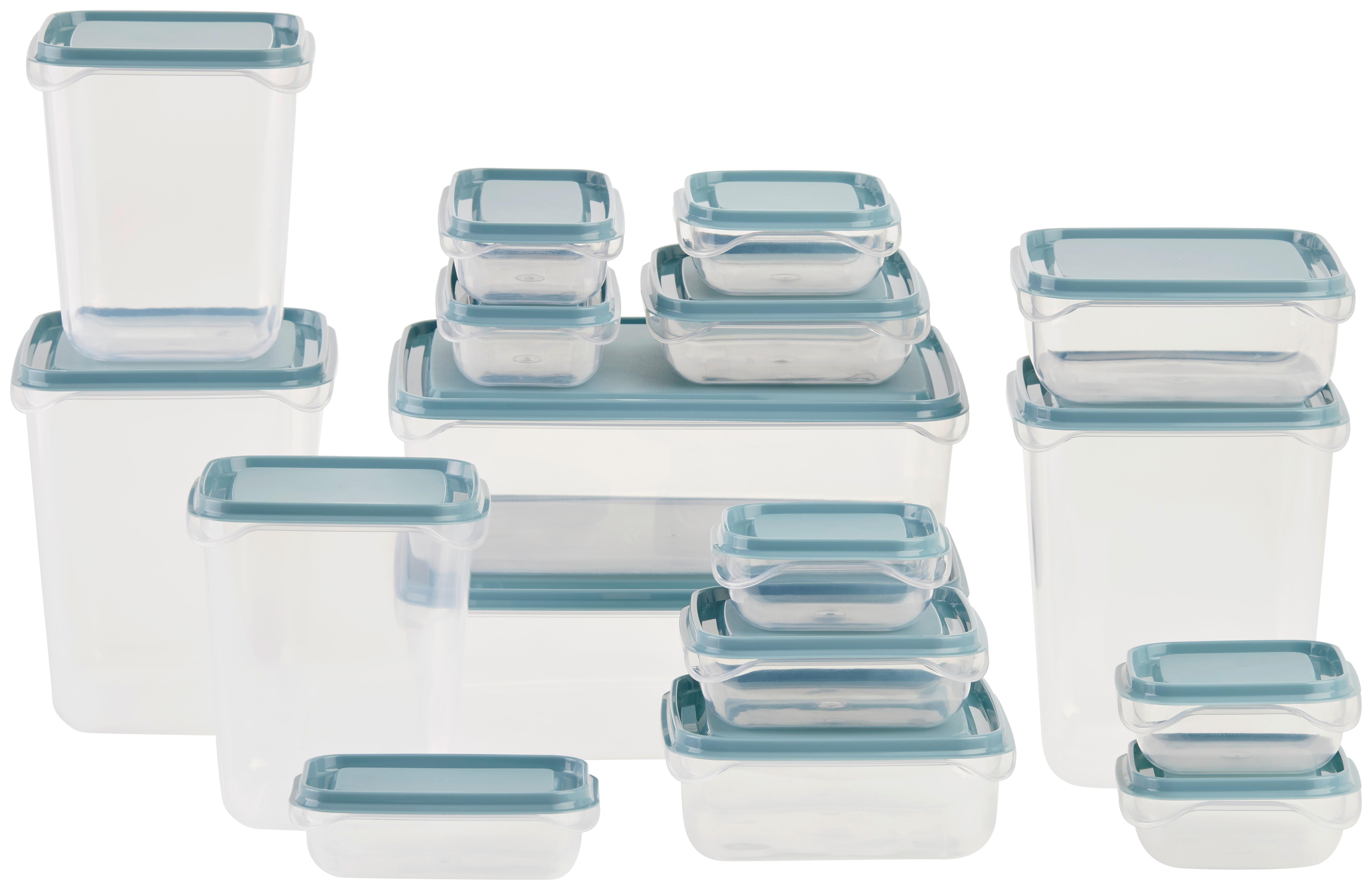 Vorratsdosenset Danel - Transparent/Blaugrau, Basics, Kunststoff - Ondega