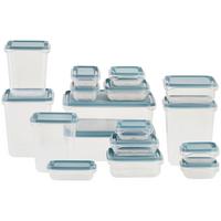 Vorratsdosenset Danel - Transparent/Blaugrau, Basics, Kunststoff - Ondega