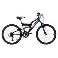 Kinderfahrrad 24 Zoll MTB Fully Zodiac 665K 18 Gänge - Rot/Schwarz, Basics, Metall (124 /64/18 cm) - KS Cycling