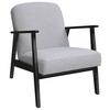 Sessel Retro - Silberfarben/Schwarz, Natur, Holz/Textil (63/78/78cm) - Livetastic