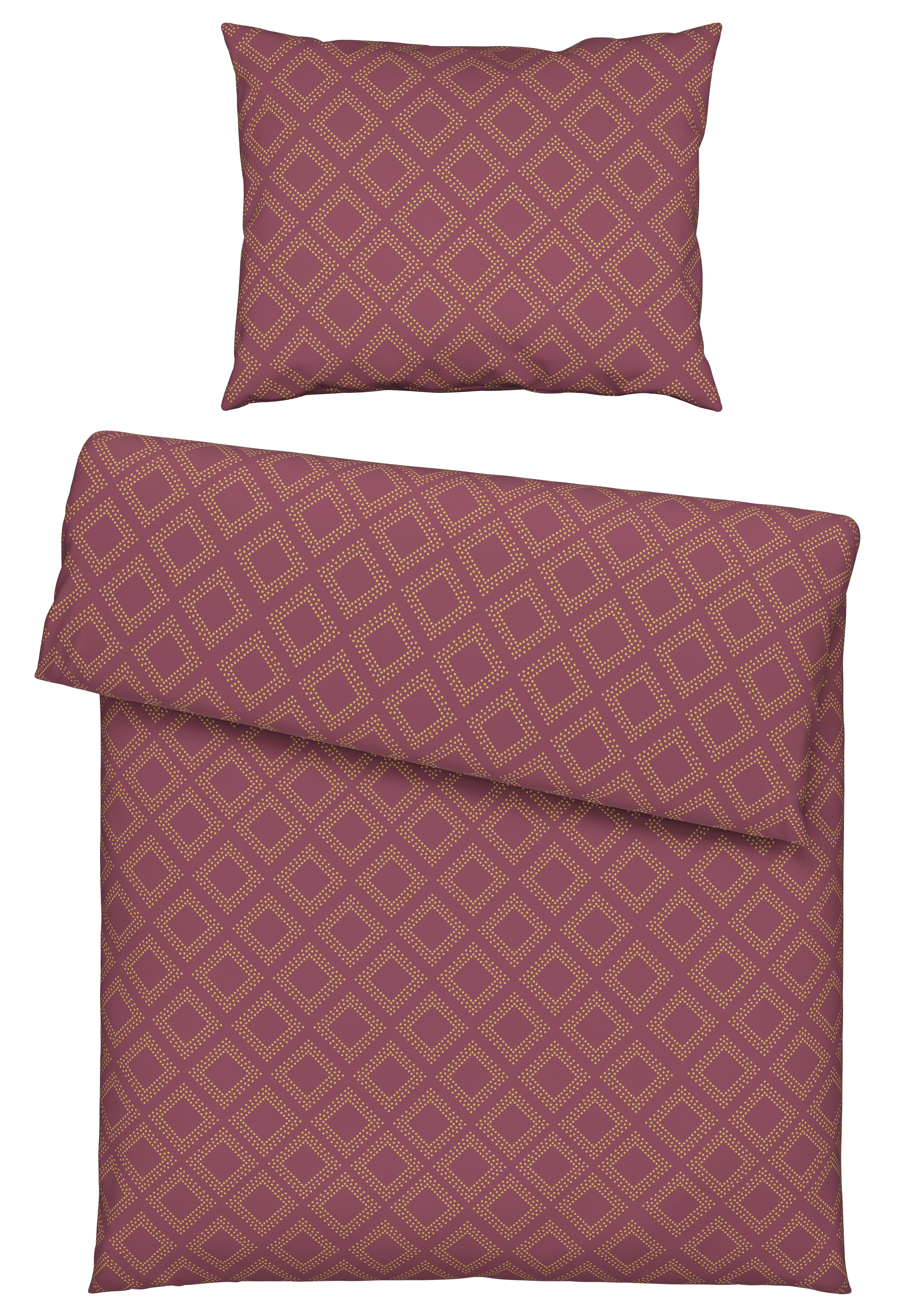 Povlečení Ornament, 140/200cm - vínově červená/žlutá, Lifestyle, textil (140/200cm) - Modern Living