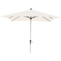 Sonnenschirm Acapole BL: 200 x 300 cm Natur- / Plantinfarben - Platinfarben/Naturfarben, Basics, Textil/Metall (200/300cm) - Gardenson