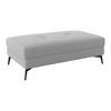 Hocker Zero Hellgrau 140x80 cm - Hellgrau, Trend, Textil (140/80cm)