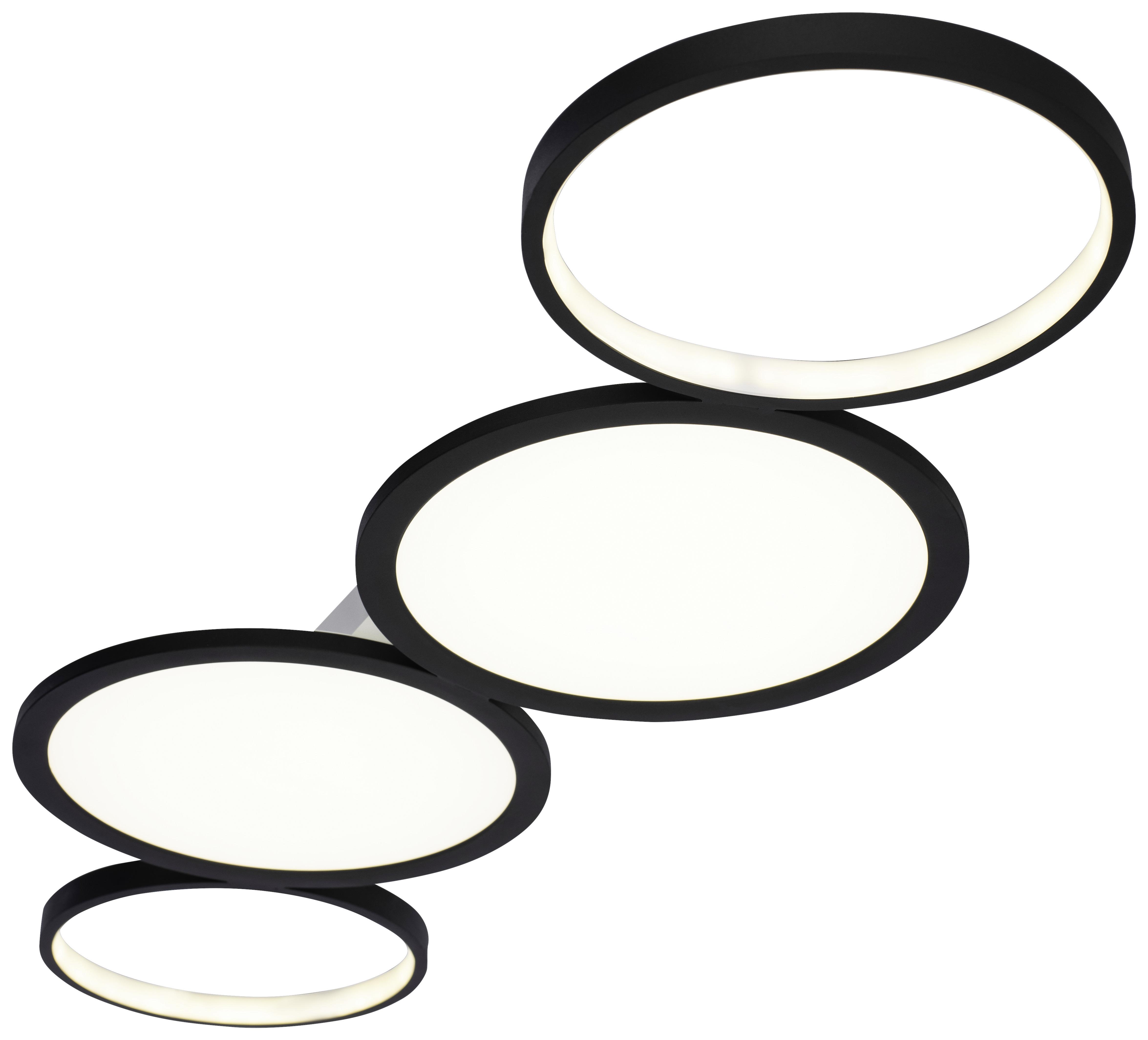 Stropní Led Svítidlo Javier, Včet. Led 36w - černá, Moderní, kov/plast (91,4/31,4/5cm) - Premium Living