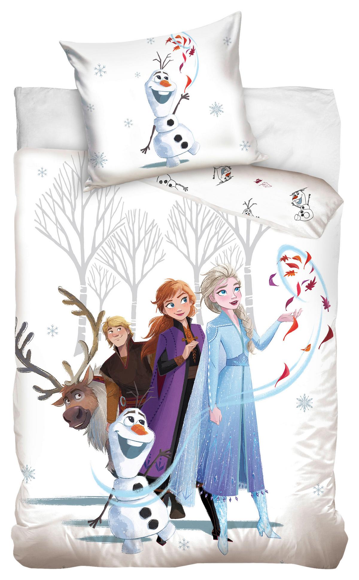 Bettwäsche 140x200 cm Frozen Renforce, - Multicolor, Textil