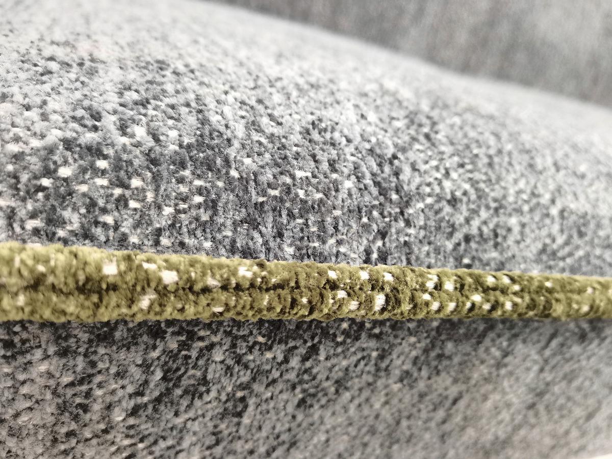 Sitzbank Cory - Hellgrau/Schwarz, MODERN, Textil/Metall (140/83/62cm) - MID.YOU