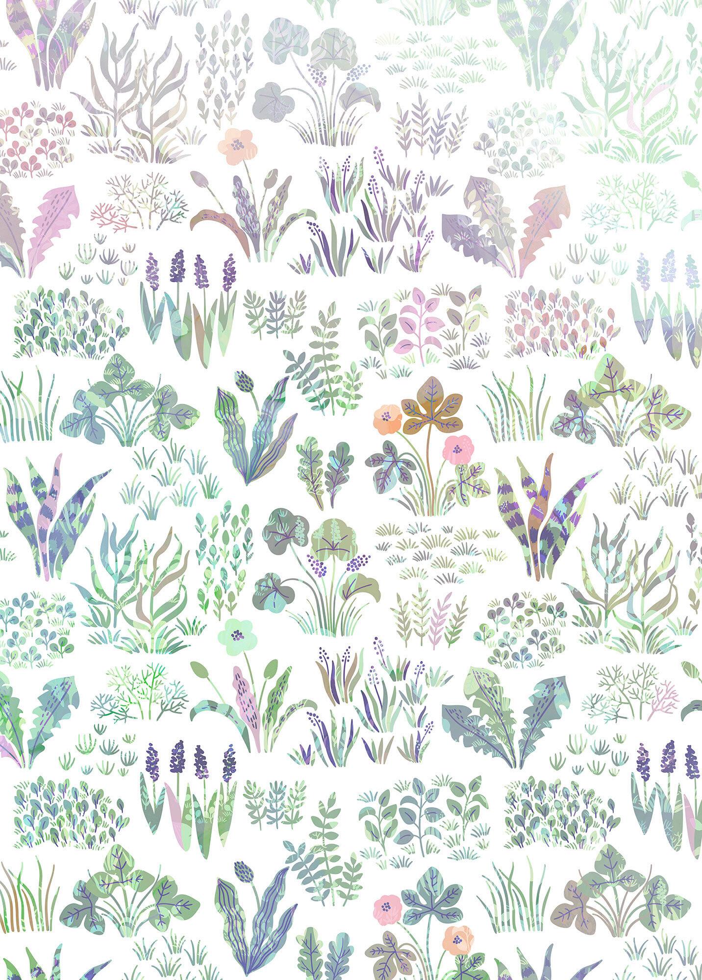 Fototapete Flower Farm - Multicolor, Trend, Papier (200/280cm)