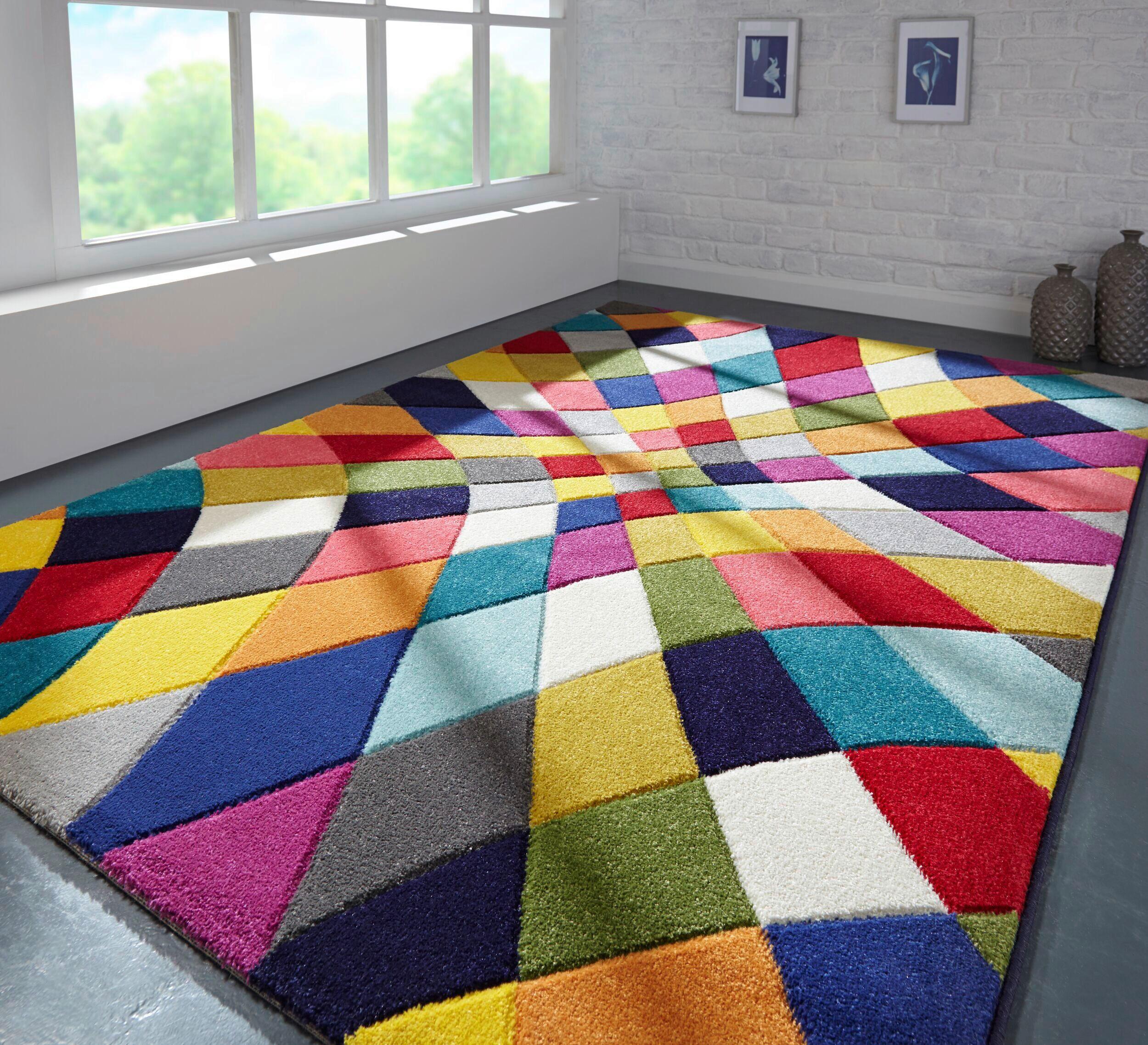 Webteppich Rhumba - Multicolor, KONVENTIONELL, Textil (200/290cm)