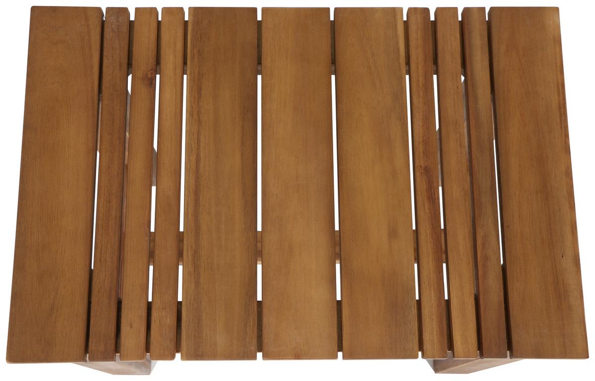 Gartenhocker Echtholz Akaziefarben - Akaziefarben, KONVENTIONELL, Holz (33/45/50cm) - Siena Garden