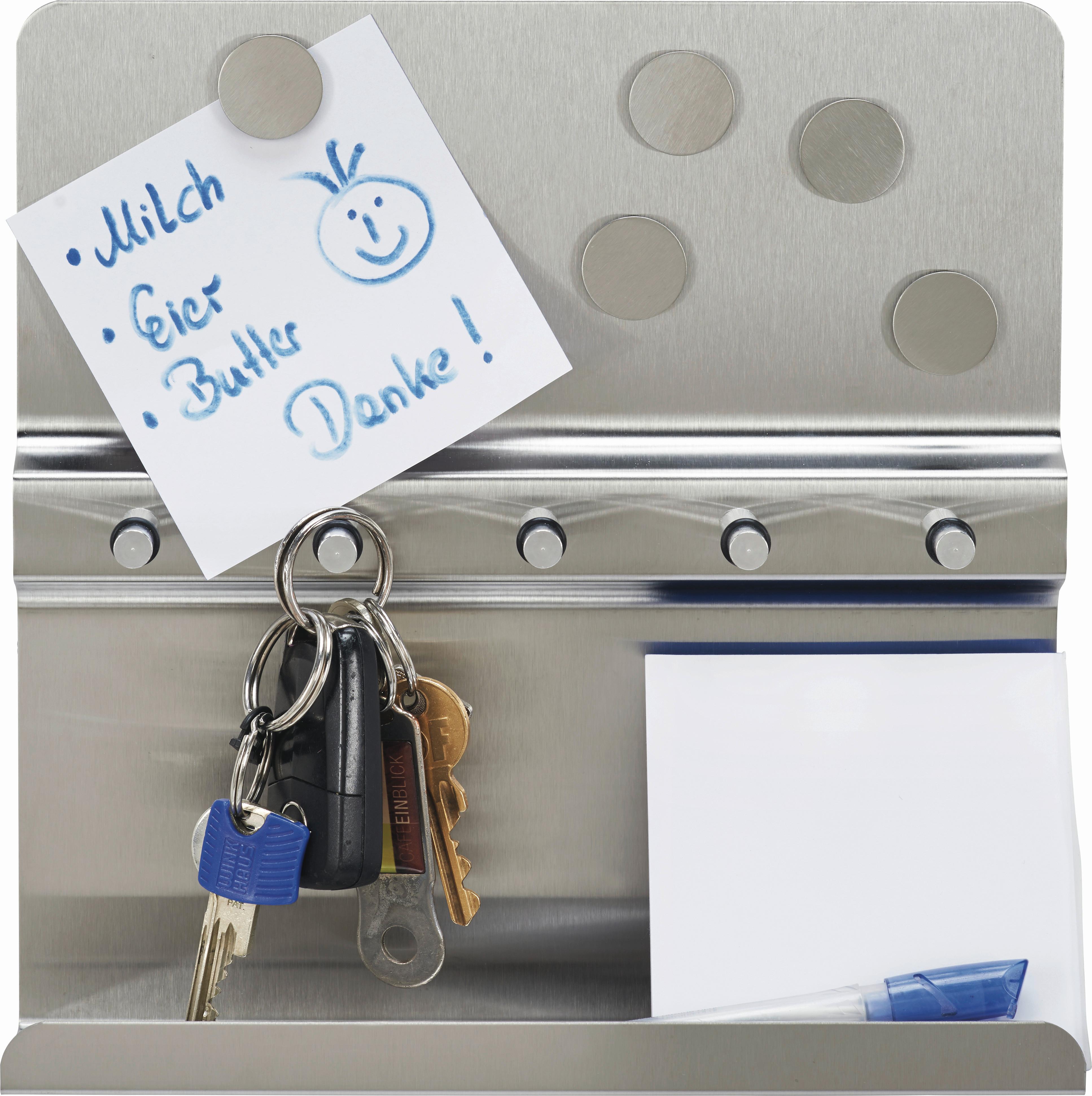 VĚŠÁK NA KLÍČE KEY - barvy nerez oceli, kov (25/6/25cm) - Mömax