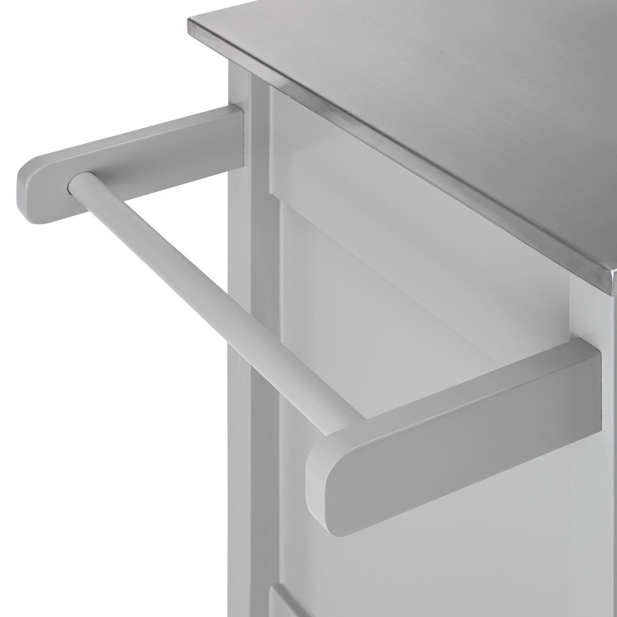 Servírovací vozík Hendrik - šedá/světle šedá, Moderní, kov/dřevo (65/91,5/45cm) - Bessagi Home