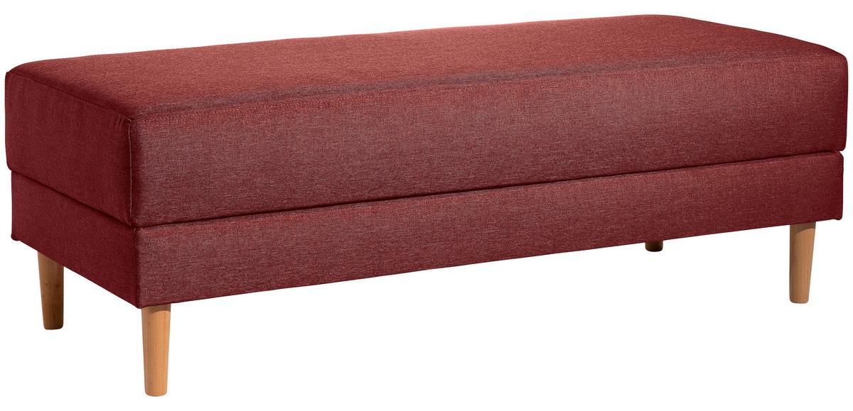 Eckschlafsofa Just Cool - Rot/Erlefarben, Design, Textil (230/93/152cm) - Max Winzer