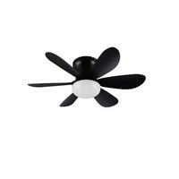 Deckenventilator Lund Schwarz D: 53 cm - Schwarz, Basics, Kunststoff (53,0/31,0cm)