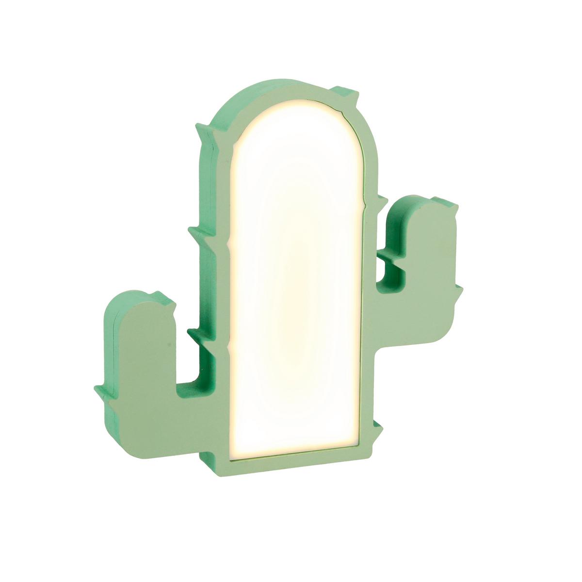 Kindertischleuchte 41-10605 Cactus - Grün, Basics, Holzwerkstoff/Kunststoff (26.5/3.5/27.5cm)