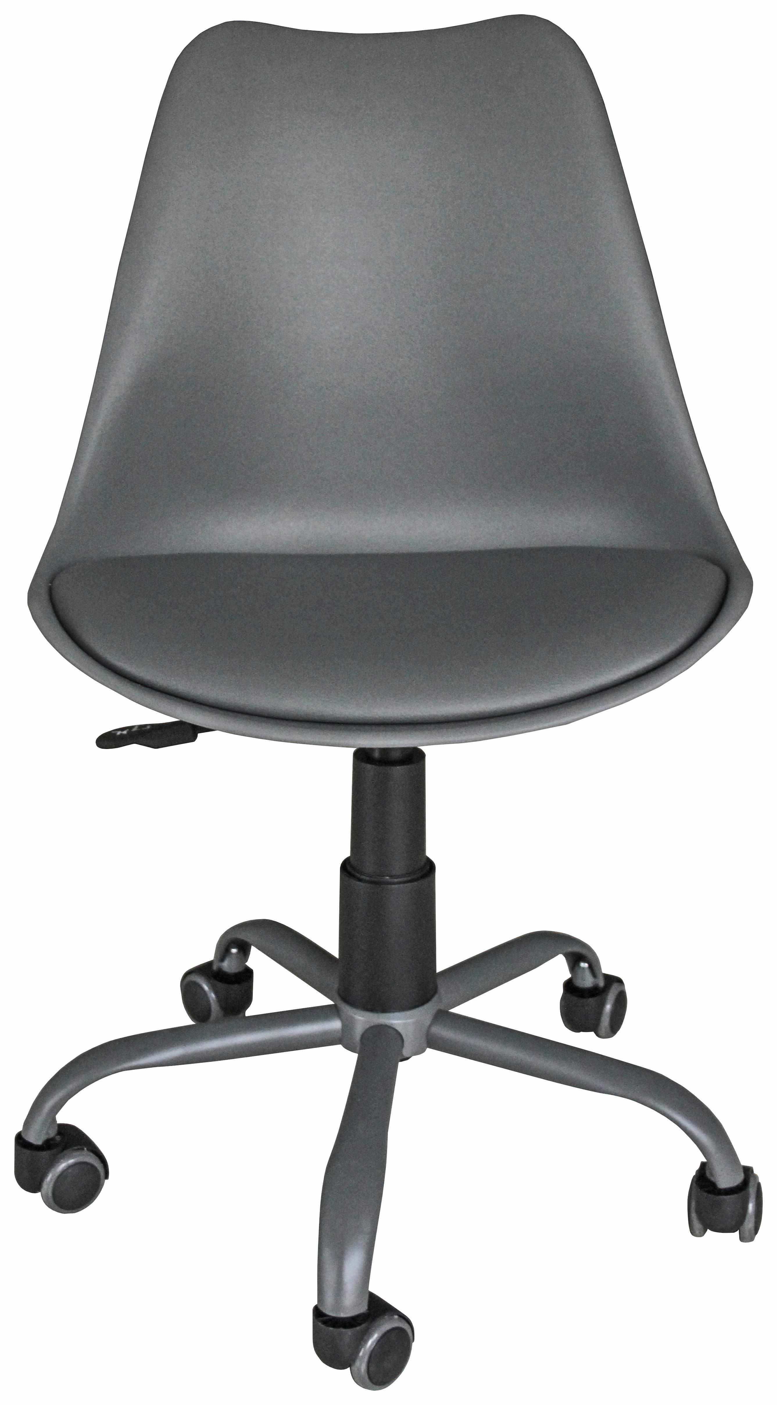 Otočná Židle Anna - šedá/černá, Moderní, kov/textil (55/79-87/48,5cm) - Modern Living