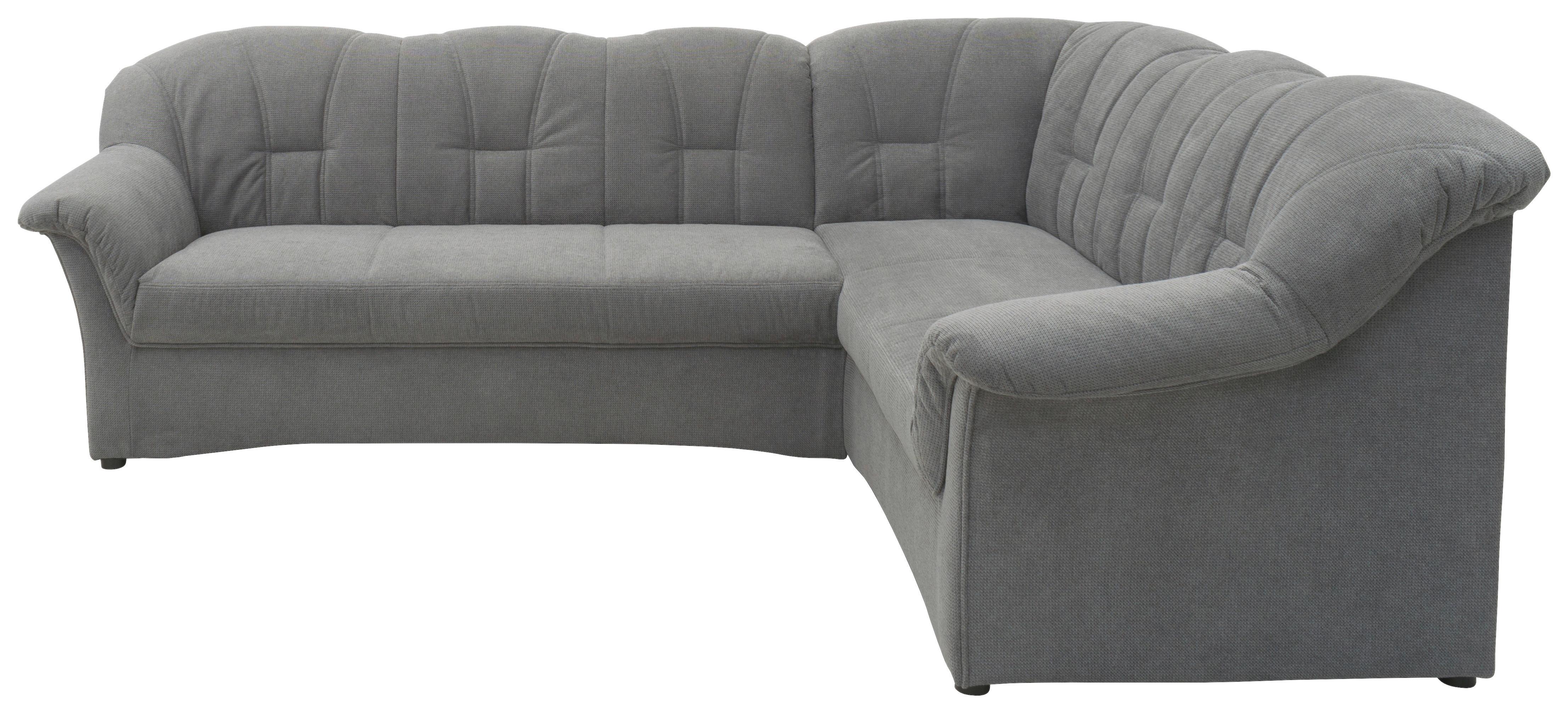 Ecksofa Papenburg Dunkelgrau - Dunkelgrau/Schwarz, KONVENTIONELL, Textil (243/192cm) - MID.YOU