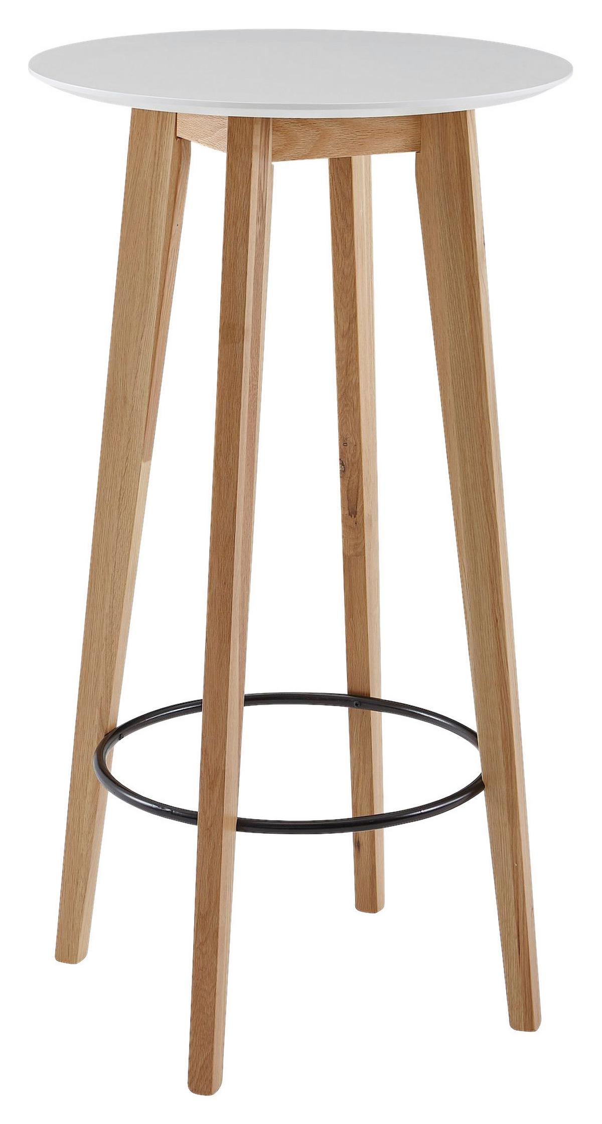 Stůl ke stání WOHNLING bílý - bílá, Moderní, dřevo/kompozitní dřevo (60/110/60cm) - MID.YOU