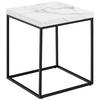 Beistelltisch Barossa 0000102433 - Schwarz/Weiß, Design, Holzwerkstoff/Metall (40/40/45cm) - Livetastic