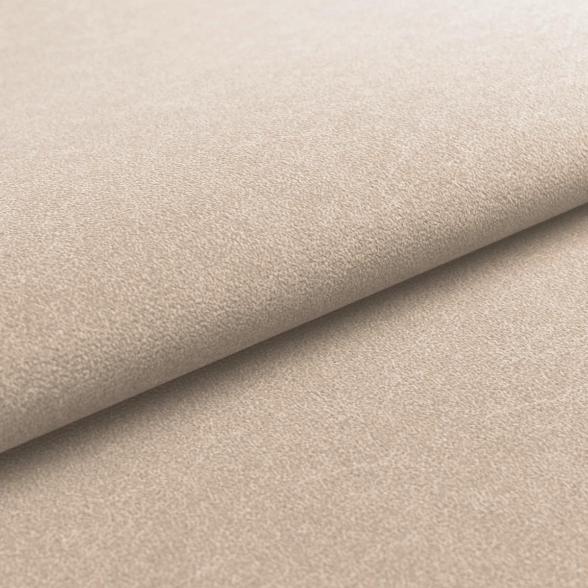 Eckbank Kian Webstoff Creme,  S:164x233 cm - Creme/Schwarz, Trend, Textil/Metall (164/233cm)