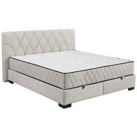 Boxbett Nagol B - Beige/Schwarz, MODERN, Holzwerkstoff/Textil (180/200cm) - MID.YOU