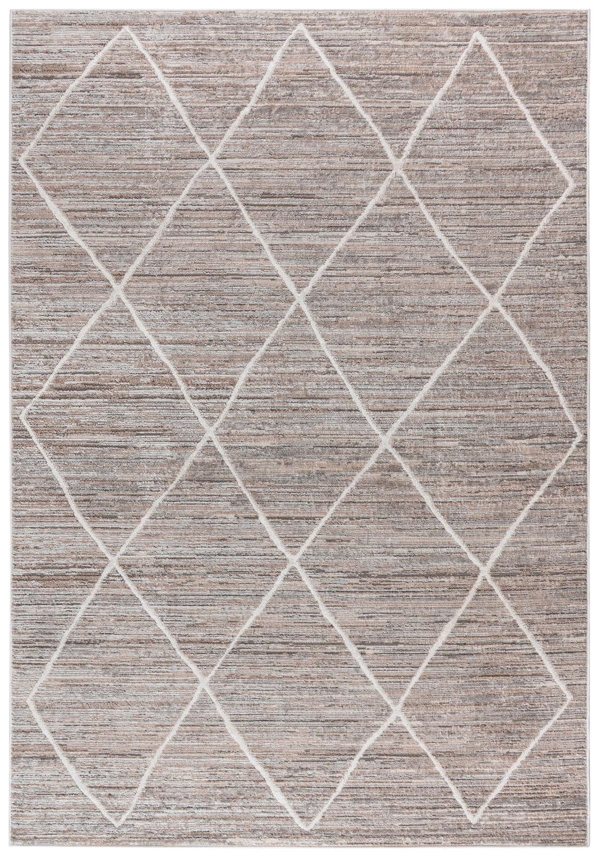 Webteppich Ina - Hellgrau/Grau, ROMANTIK / LANDHAUS, Textil (120/170cm) - James Wood