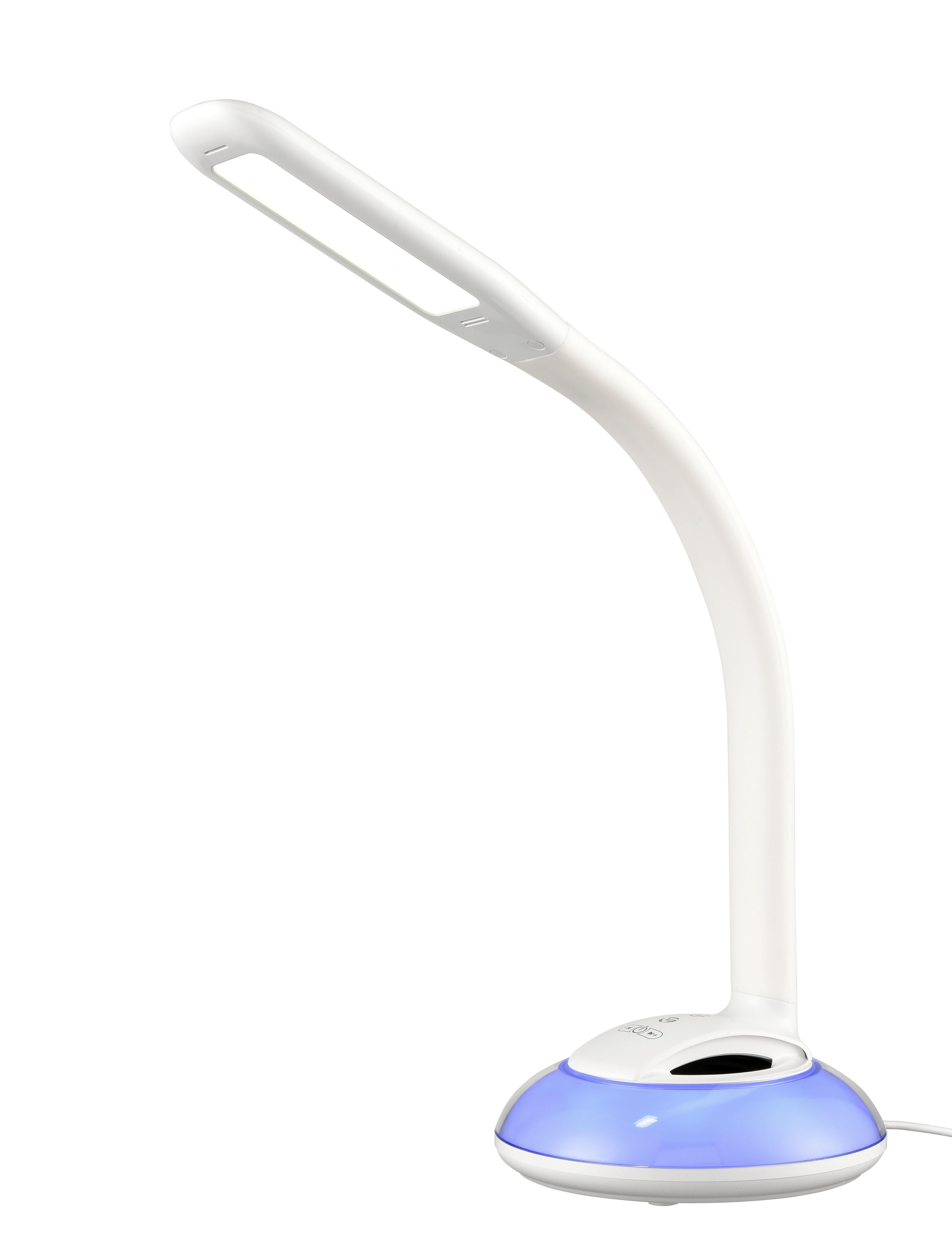 Lampa Led Na Psací Stůl Spert, V: 58cm, 5 Watt - bílá, Romantický / Rustikální, plast (16,5/58cm) - Premium Living